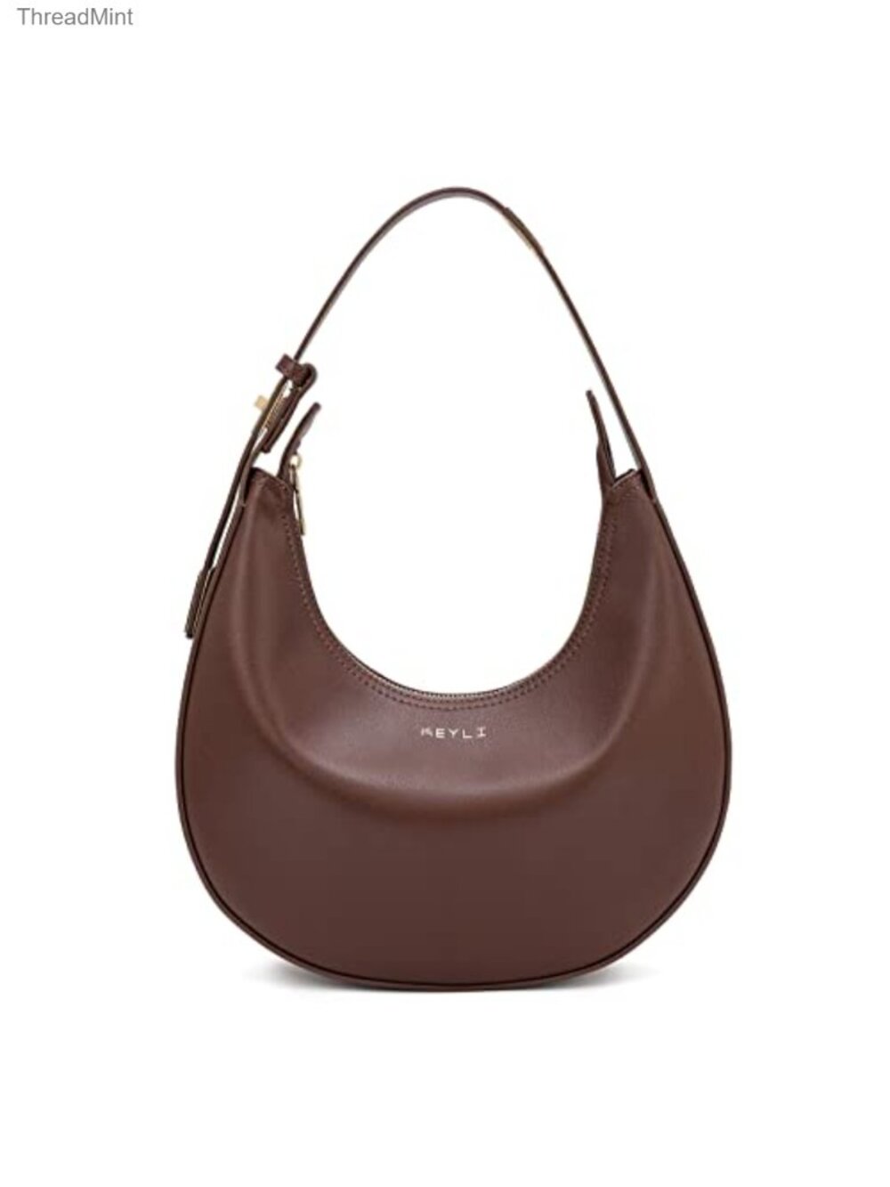 Women's PU Leather 3-Way Adjustable Shoulder Bag Zip Clutch Hobo Handbag
